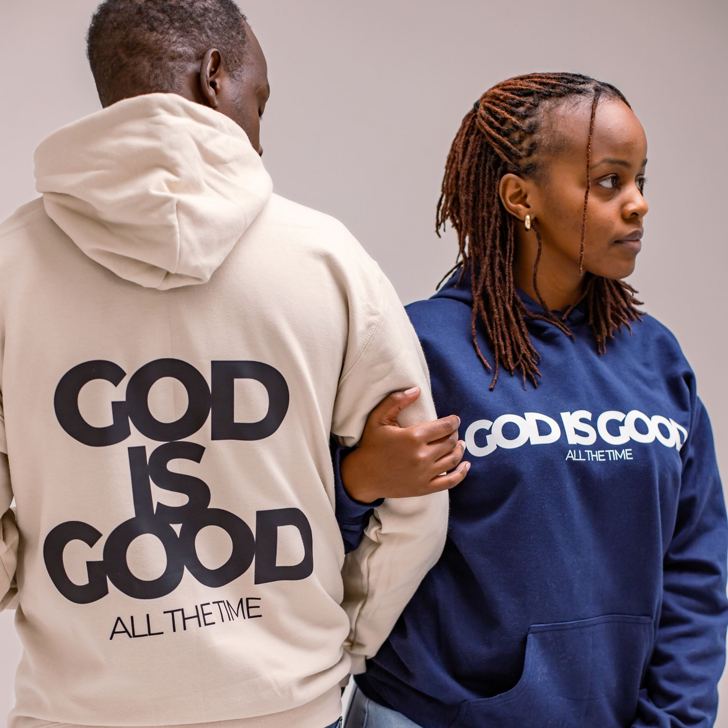 "God is Good" Unisex Hoodie - Tan