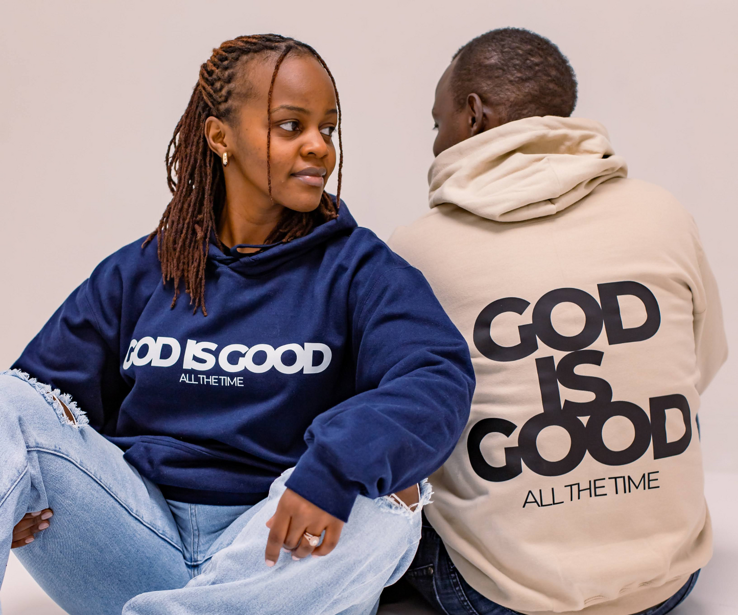 ''God is Good'' Unisex Hoodie - Navy