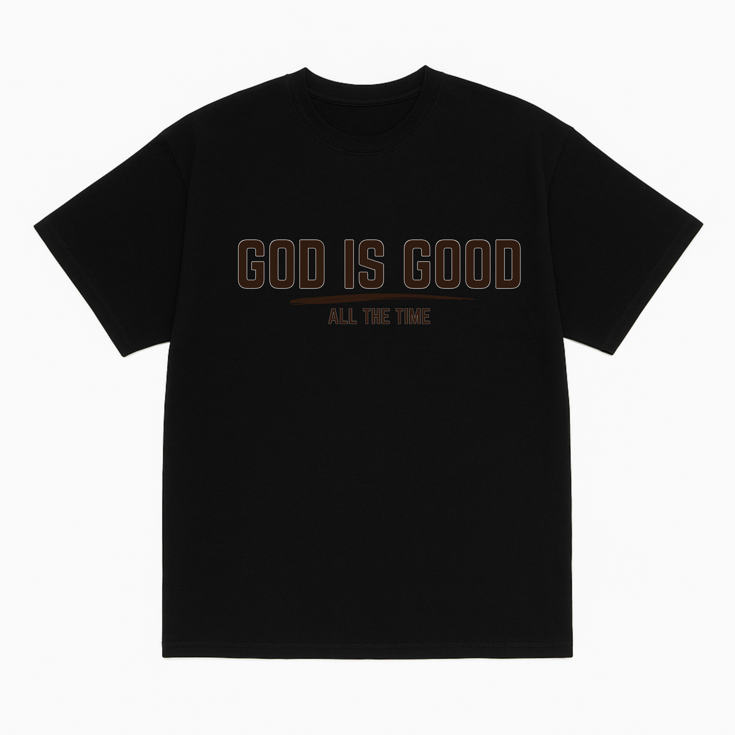 "God is Good" Unisex Oversized Tee - Mocha