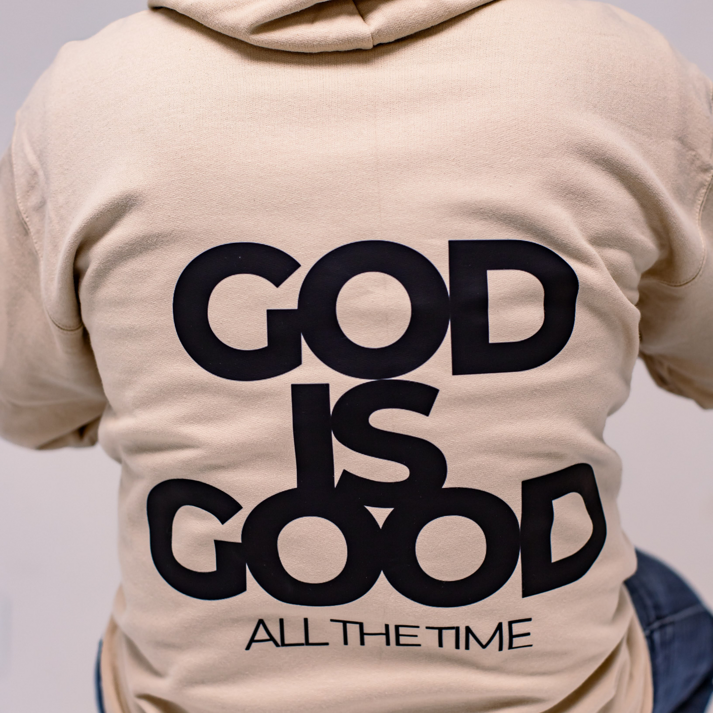 "God is Good" Unisex Hoodie - Tan
