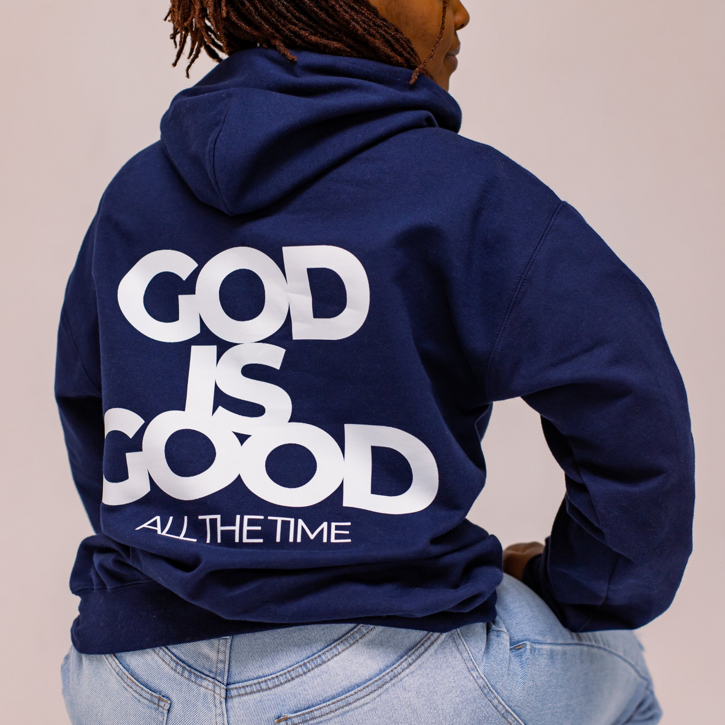 ''God is Good'' Unisex Hoodie - Navy