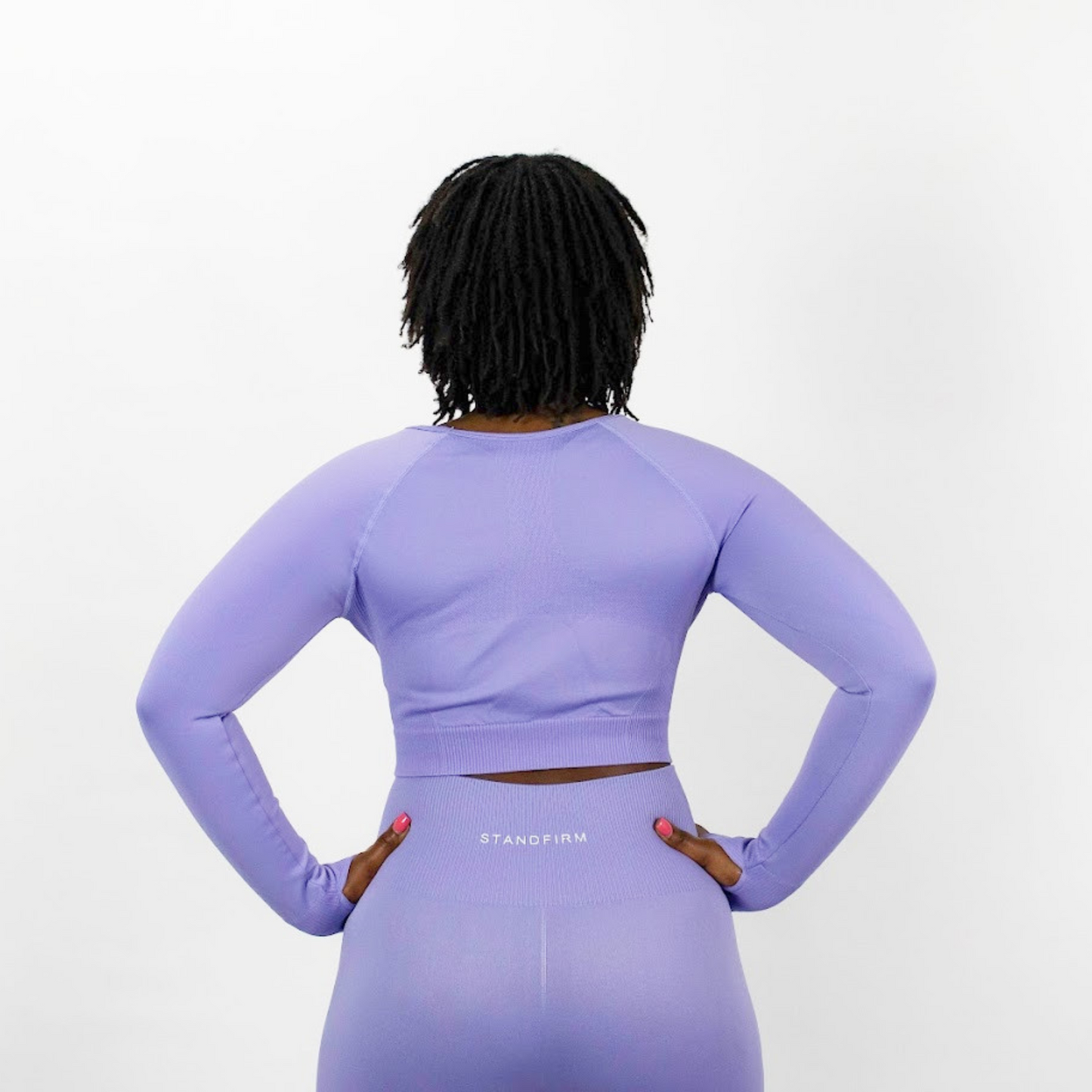 Bold Long Sleeve Crop-Top
