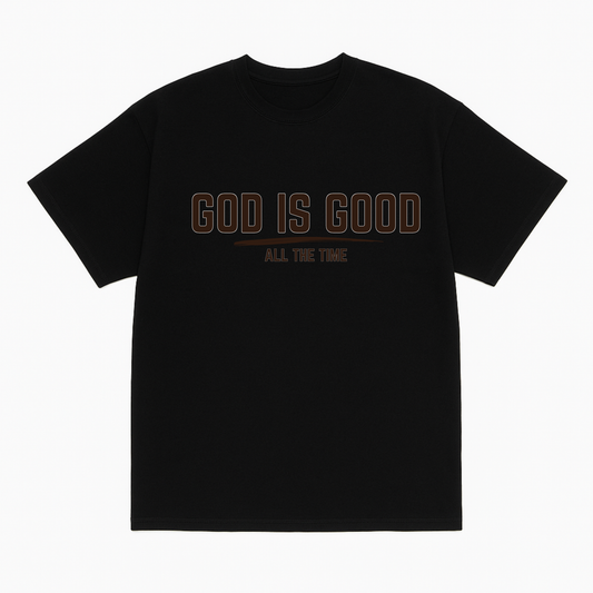 "God is Good" Unisex Oversized Tee - Mocha