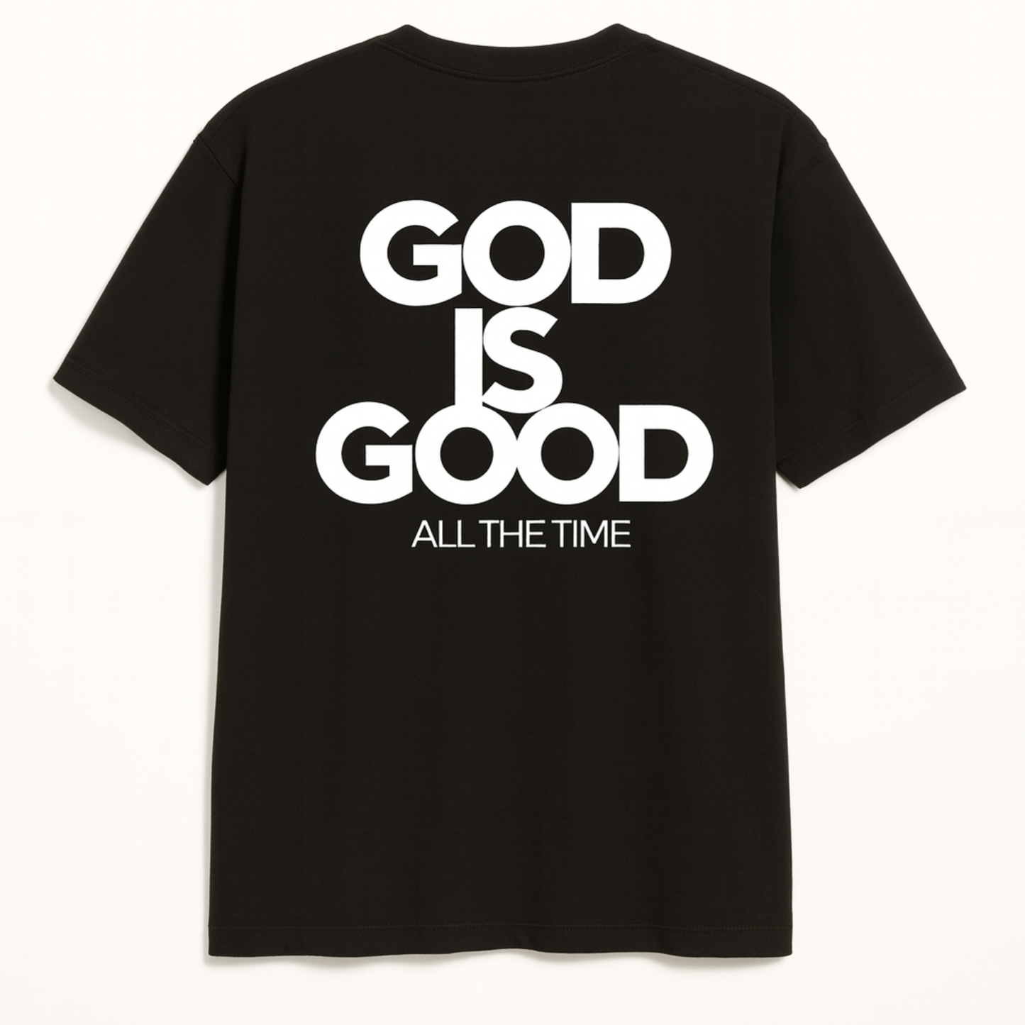 "God is Good" - Classic Contrast Unisex Oversized Tee