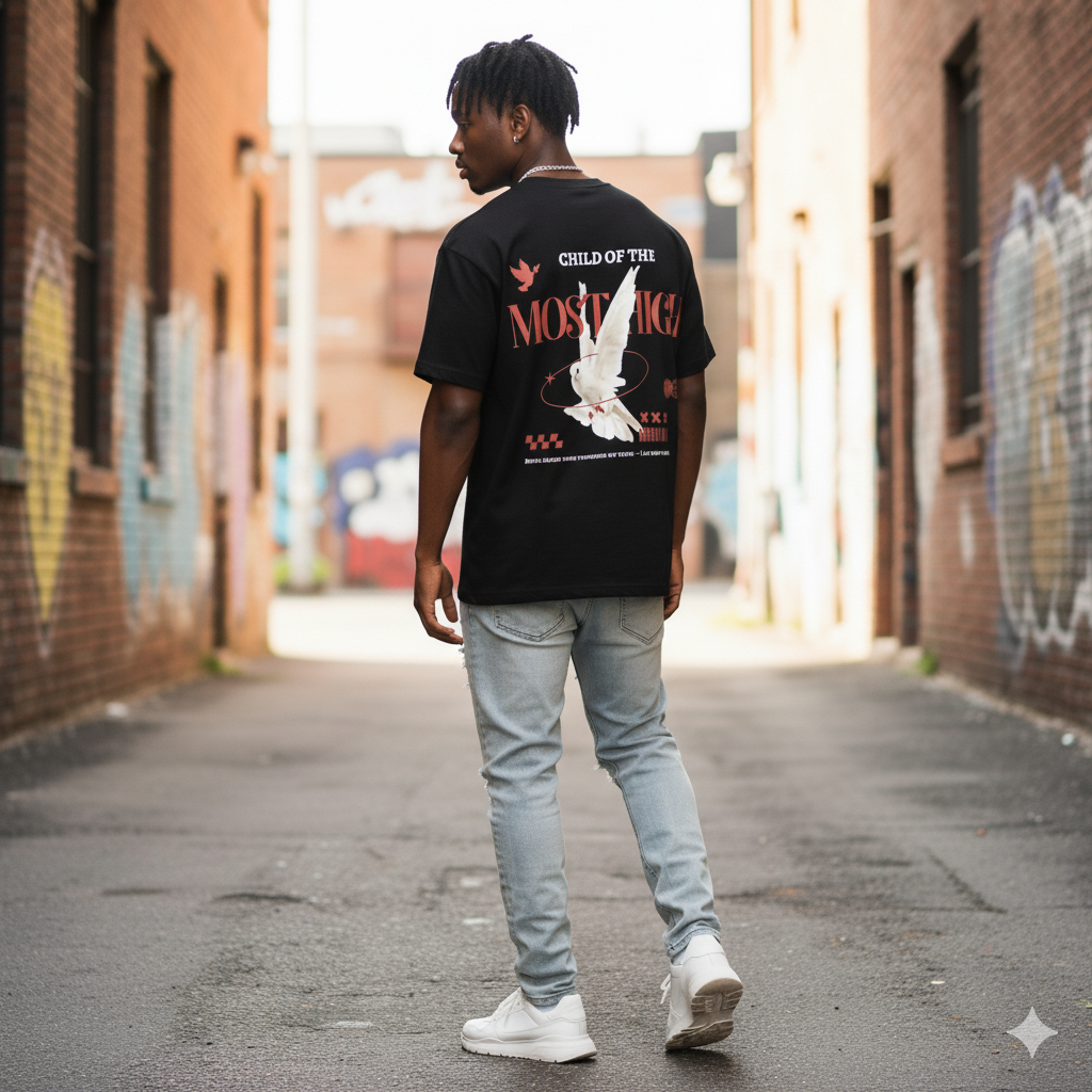 "Child of the Most High" -- Unisex Oversized Tee