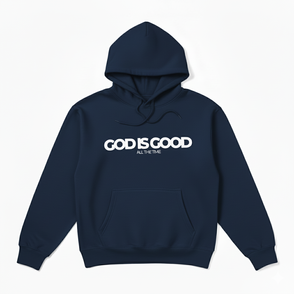 ''God is Good'' Unisex Hoodie - Navy