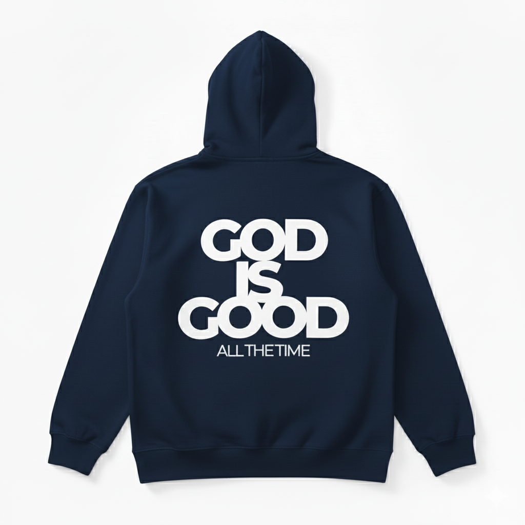 ''God is Good'' Unisex Hoodie - Navy