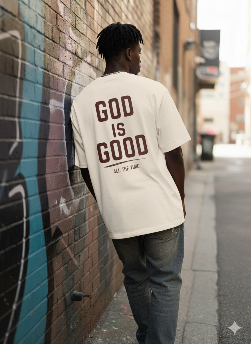 "God is Good" Unisex Oversized Tee