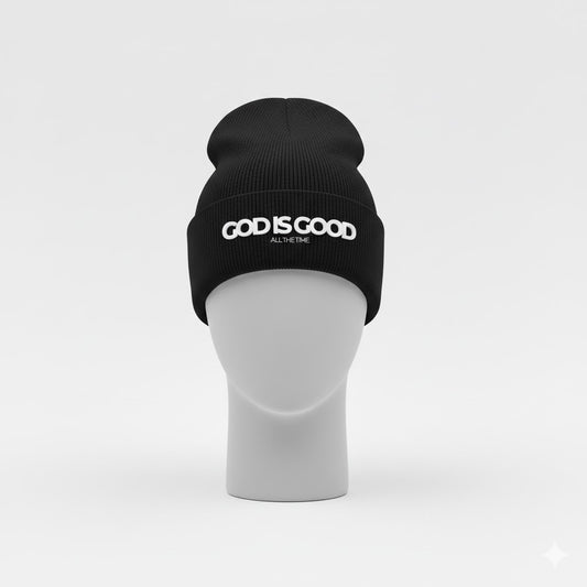 Goodness Satin-Lined Beanie - Midnight Black