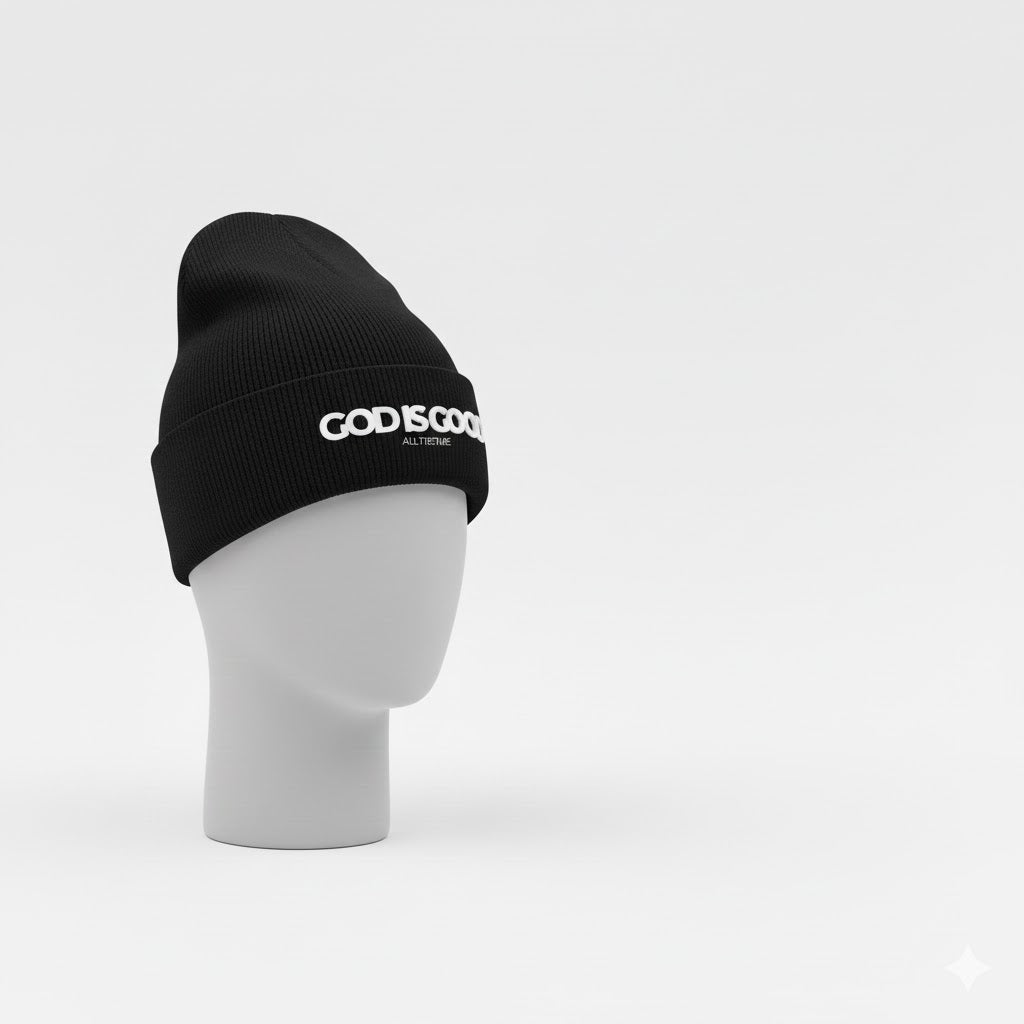Goodness Satin-Lined Beanie - Midnight Black