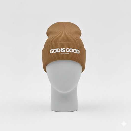 Goodness Satin-Lined Beanie - Caramel Mocha