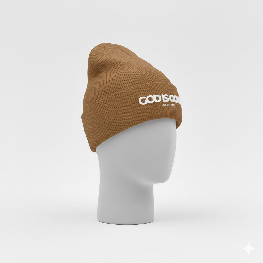 Goodness Satin-Lined Beanie - Caramel Mocha
